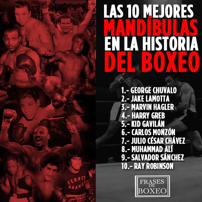 Las 10 Mejores Mandíbulas en la Historia del Boxeo (Frases de Boxeo).