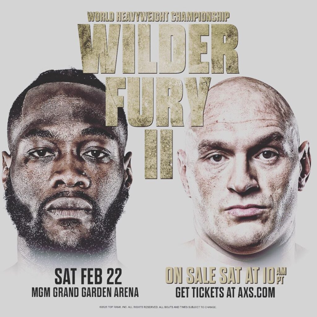 Poster Deontay Wilder vs Tyson Fury II