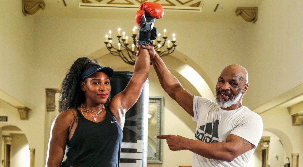 Serena Williams & Mike Tyson (Foto Cortesía)