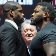 Frank Warren, promoter for heavyweight contender Daniel Dubois, explains that his boxer's back is fully against the wall in the upcoming fight with Jarrell Miller. The contest is part of the big 'Day of Reckoning' card on Saturday in Saudi Arabia.