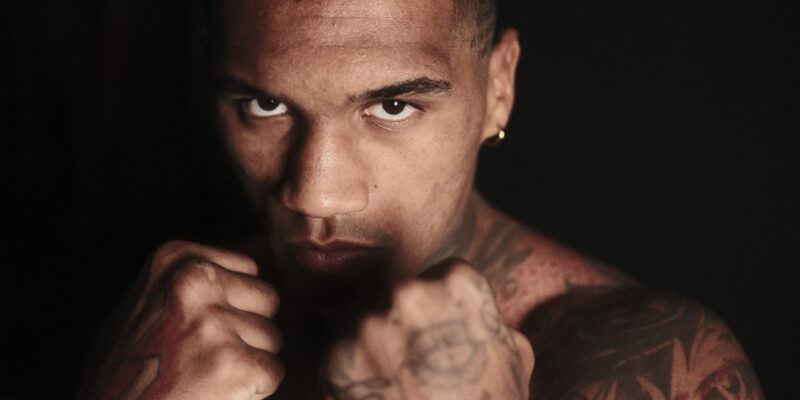 January 31, 2024; Las Vegas, NV; Behind the scenes of Conor Benn during his portrait shoot for the February 3, 2024 fights at The Chelsea at the Cosmopolitan in Las Vegas, NV. Mandatory Credit: Ed Mulholland/Matchroom.