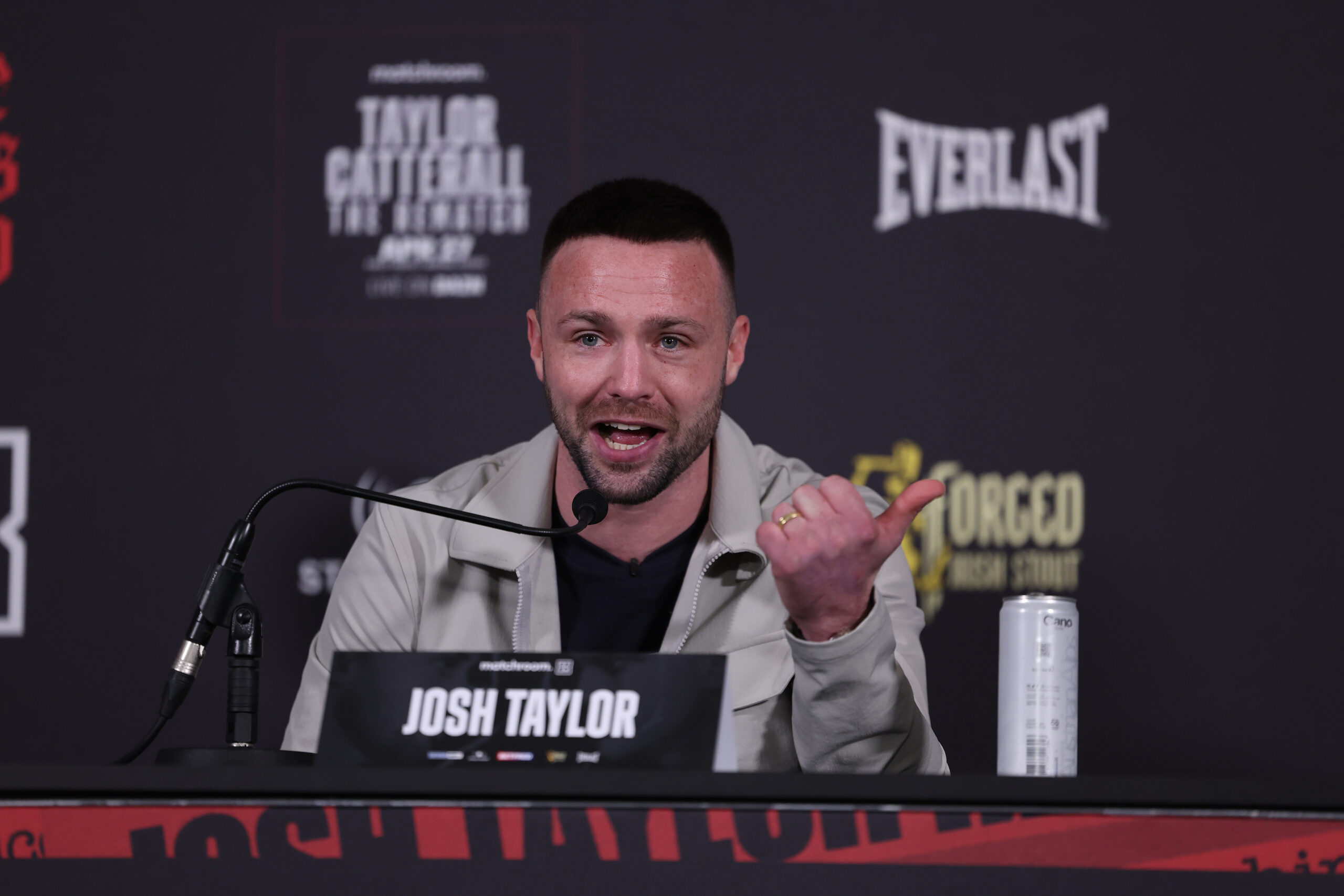 Edinburgh, UK: Josh Taylor and Jack Catterall Launch Press Conference ahead of their Super Lightweight rematch on Saturday April 27.19 February 2024 Picture By Mark Robinson Matchroom Boxing Josh Taylor