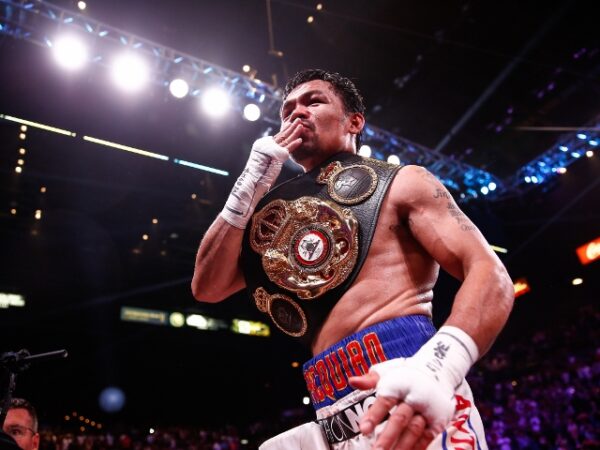 Manny Pacquiao turned back the clock as the Filipino legend claimed the WBA welterweight championship after scoring a split-decision win against Keith Thurman. (photos by Stephanie Trapp, Ryan Hafey, Fox Sports).