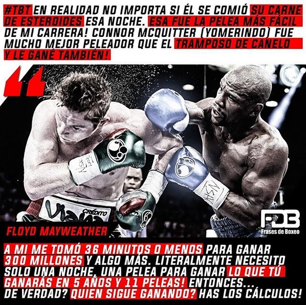 Floyd Mayweather Canelo Álvarez - Frases de Boxeo
