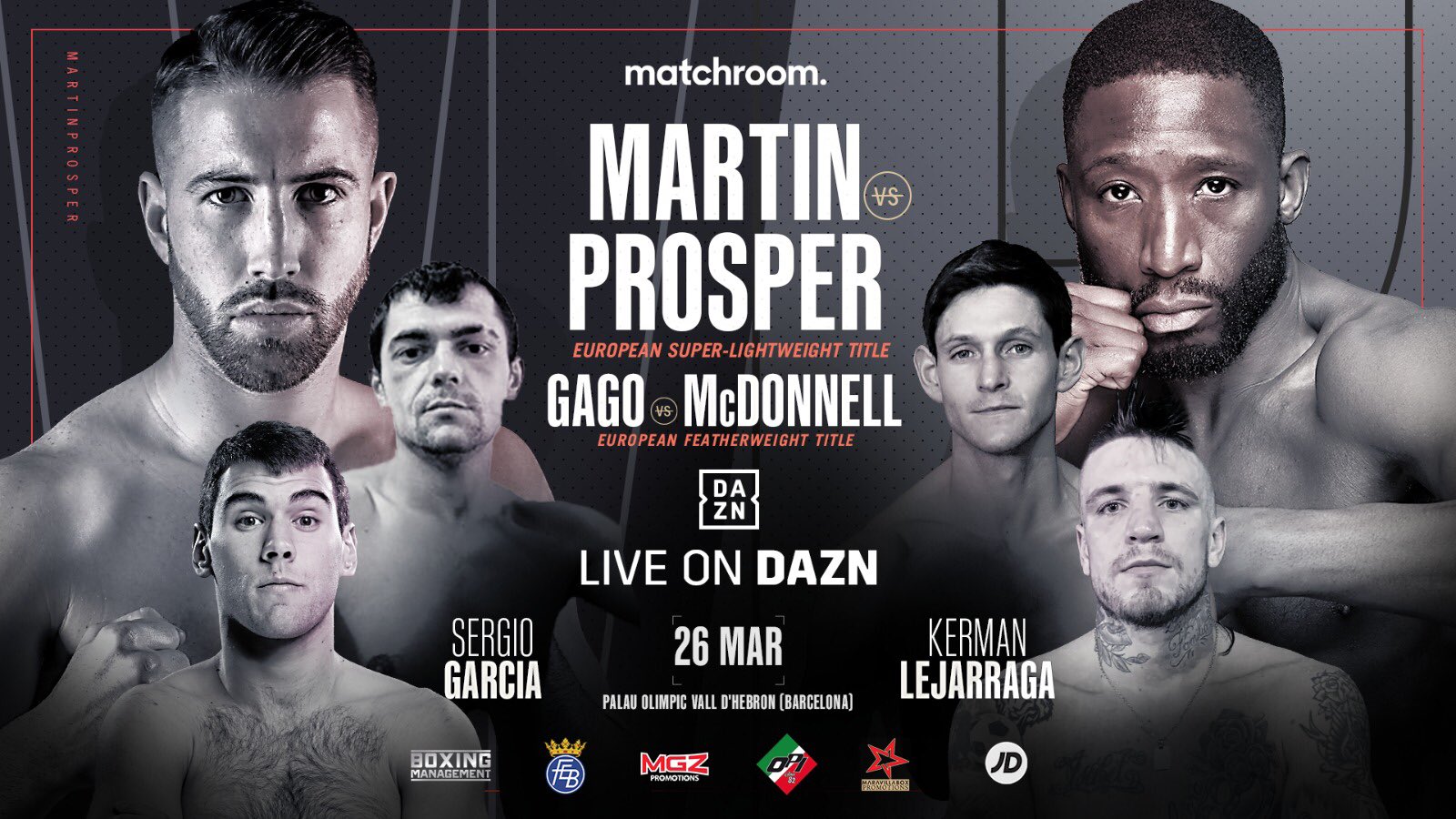Sandor Martin vs Kay Prospere en Matchroom Boxing España