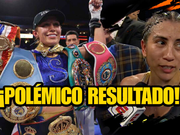 Seniesa Estrada vence a Yokasta Valle para convertirse en campeona indiscutible de peso mínimo. (Cortesía: Mikey Williams/Top Rank).