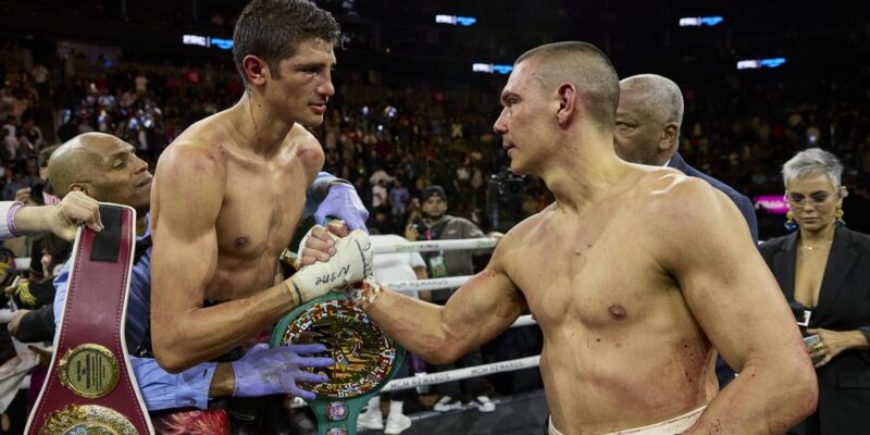 Tim Tszyu vs Sebastián Fundora, Las Vegas. (Foto: No limit Boxing)