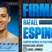 Top Rank firma al campeón mundial de peso pluma Rafael Espinoza a un contrato co-promocional con Zanfer Promotions.